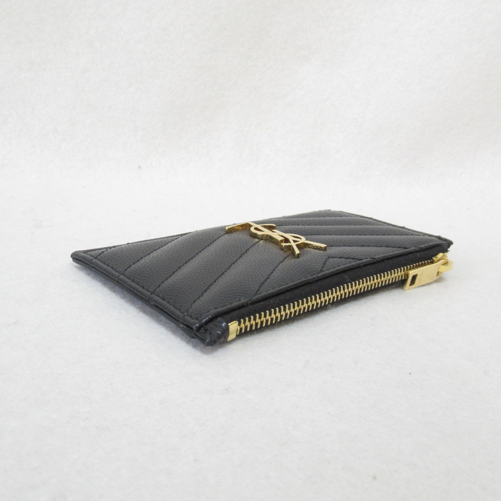 Yves Saint Laurent Coin Purse in Leather Black - Picture 3 of 7